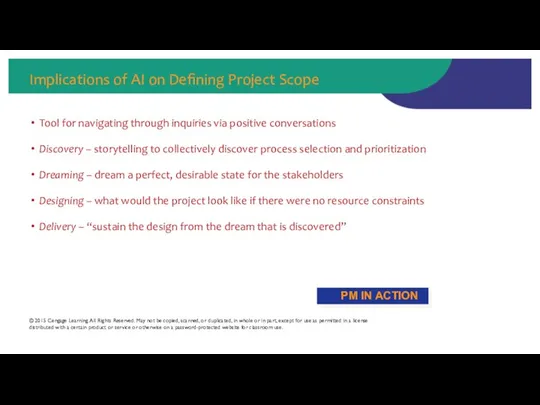 Implications of AI on Defining Project Scope Tool for navigating through