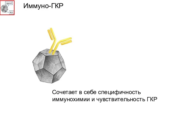 Иммуно-ГКР Сочетает в себе специфичность иммунохимии и чувствительность ГКР