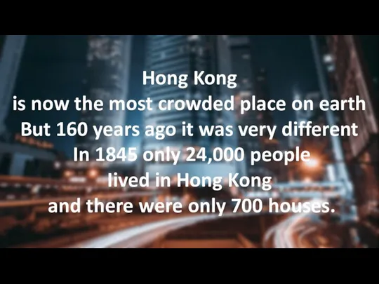 Hong Kong is now the most crowded place on earth But