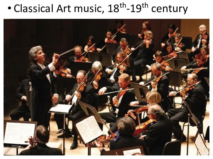 Classical Art music, 18th-19th century