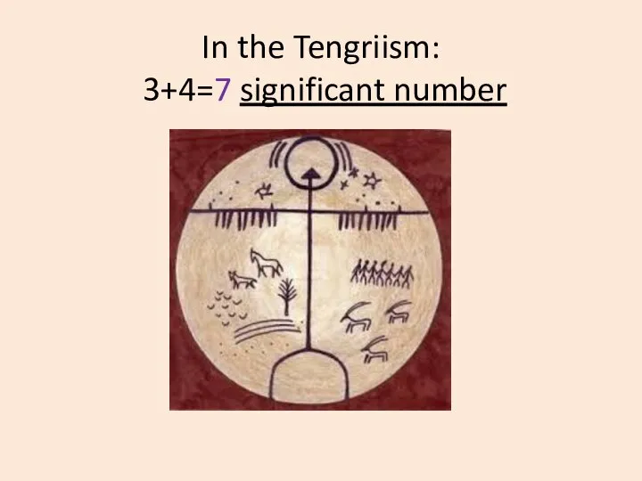 In the Tengriism: 3+4=7 significant number