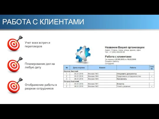 РАБОТА С КЛИЕНТАМИ