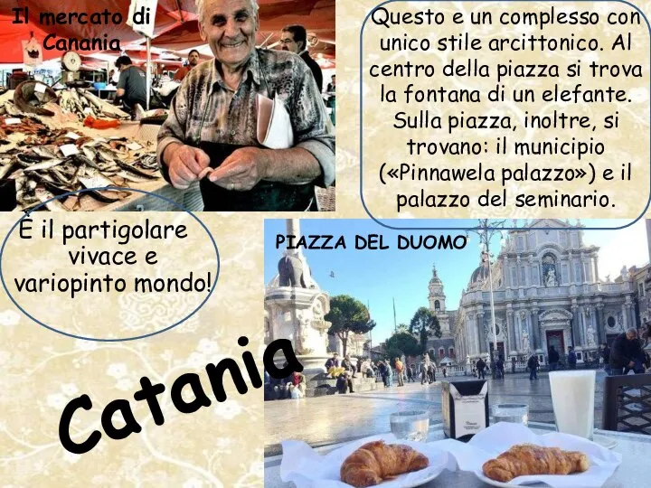 Catania È il partigolare vivace e variopinto mondo! Il mercato di