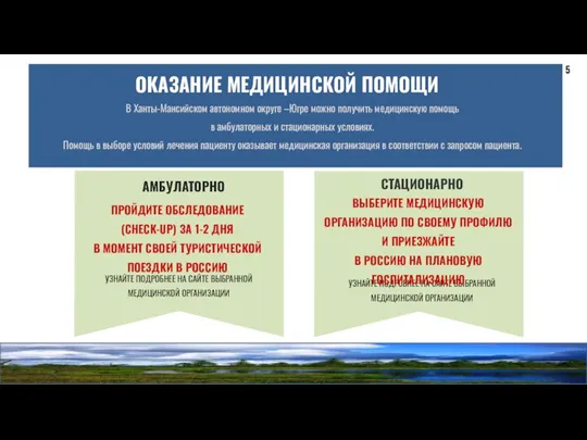 ОКАЗАНИЕ МЕДИЦИНСКОЙ ПОМОЩИ В Ханты-Мансийском автономном округе –Югре можно получить медицинскую
