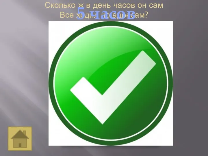 Сколько ж в день часов он сам Все ходил по адресам? 5 часов