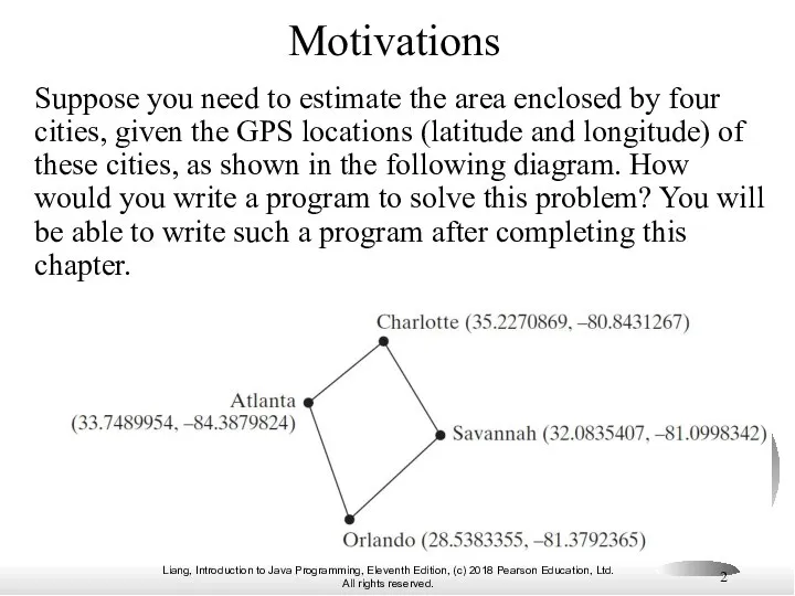 Motivations Suppose you need to estimate the area enclosed by four