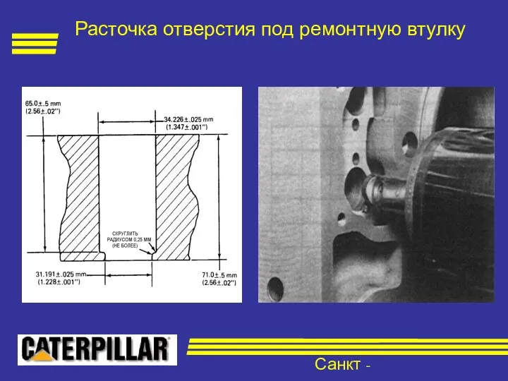 Санкт - Петербург Расточка отверстия под ремонтную втулку