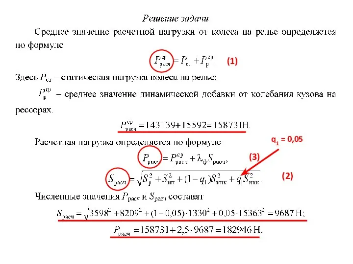 (1) (2) (3) q1 = 0,05