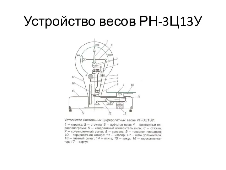 Устройство весов РН-3Ц13У