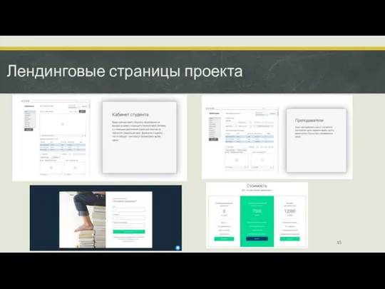 Лендинговые страницы проекта