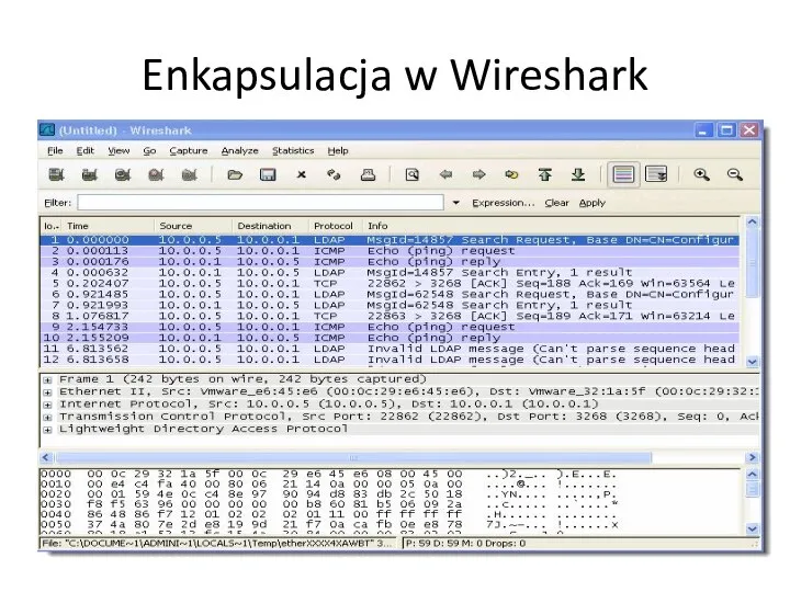 Enkapsulacja w Wireshark