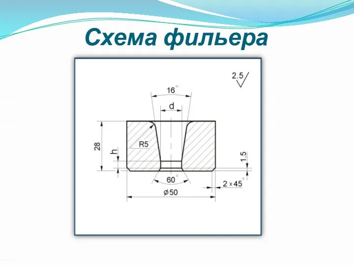 Схема фильера