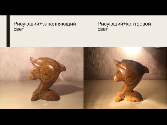 Рисующий+заполняющий свет Рисующий+контровой свет