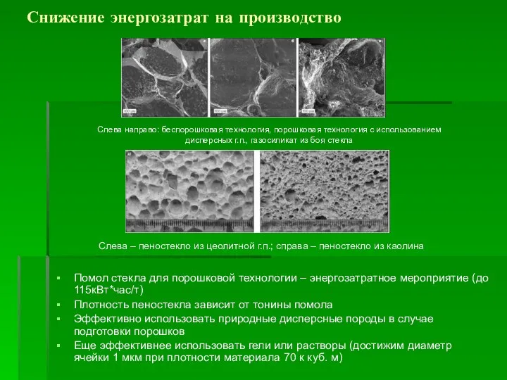 Снижение энергозатрат на производство Помол стекла для порошковой технологии – энергозатратное