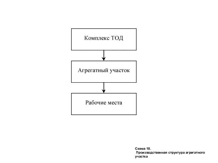 Схема 18. Производственная структура агрегатного участка