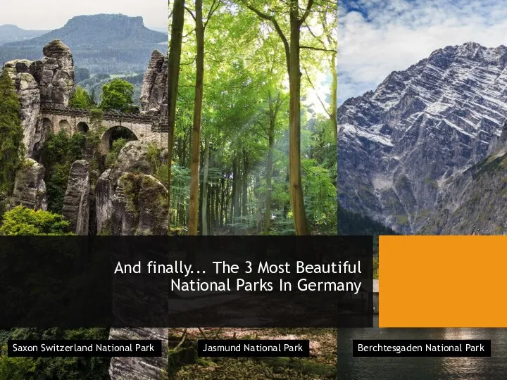 And finally... The 3 Most Beautiful National Parks In Germany Berchtesgaden