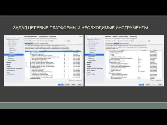 ЗАДАЛ ЦЕЛЕВЫЕ ПЛАТФОРМЫ И НЕОБХОДИМЫЕ ИНСТРУМЕНТЫ