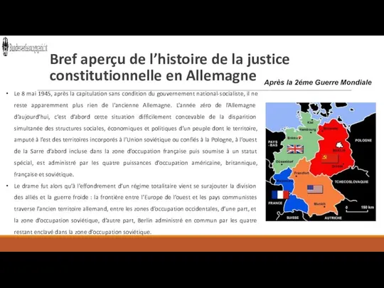 Bref aperçu de l’histoire de la justice constitutionnelle en Allemagne Après