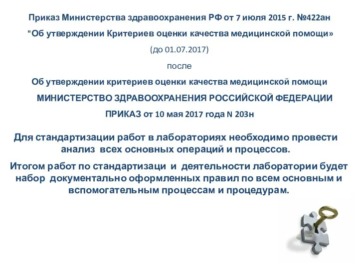 Приказ Министерства здравоохранения РФ от 7 июля 2015 г. №422ан "Об