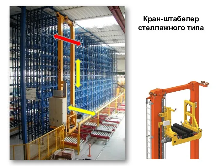 Кран-штабелер стеллажного типа