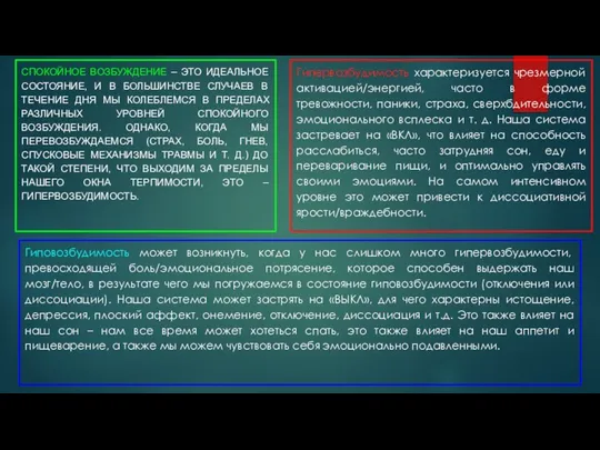 СПОКОЙНОЕ ВОЗБУЖДЕНИЕ – ЭТО ИДЕАЛЬНОЕ СОСТОЯНИЕ, И В БОЛЬШИНСТВЕ СЛУЧАЕВ В