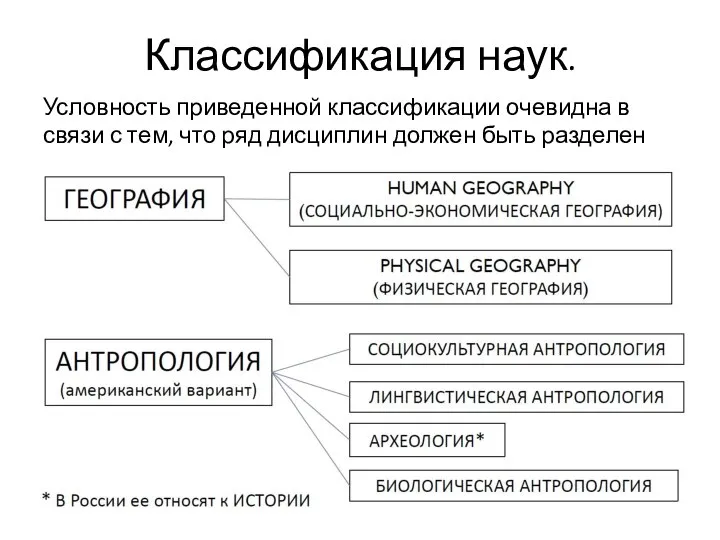 Условность приведенной классификации очевидна в связи с тем, что ряд дисциплин