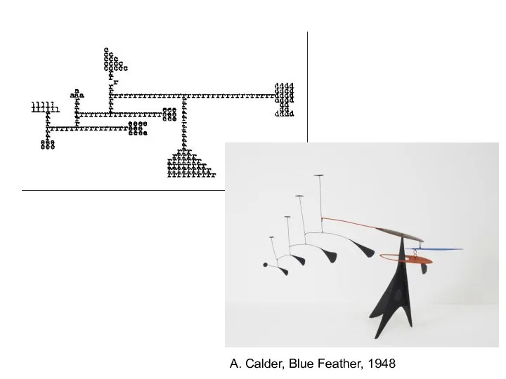 A. Calder, Blue Feather, 1948