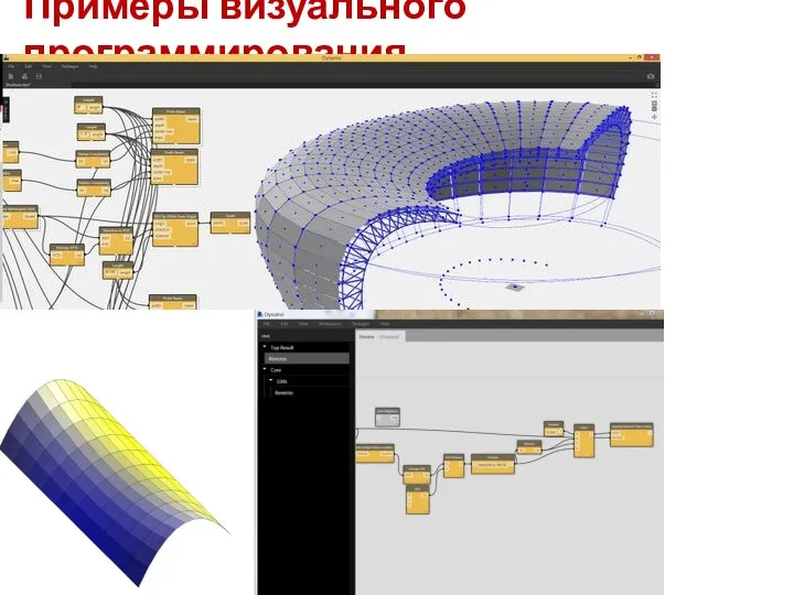 Примеры визуального программирования