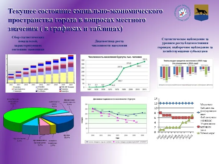 Текущее состояние социально-экономического пространства города в вопросах местного значения ( в