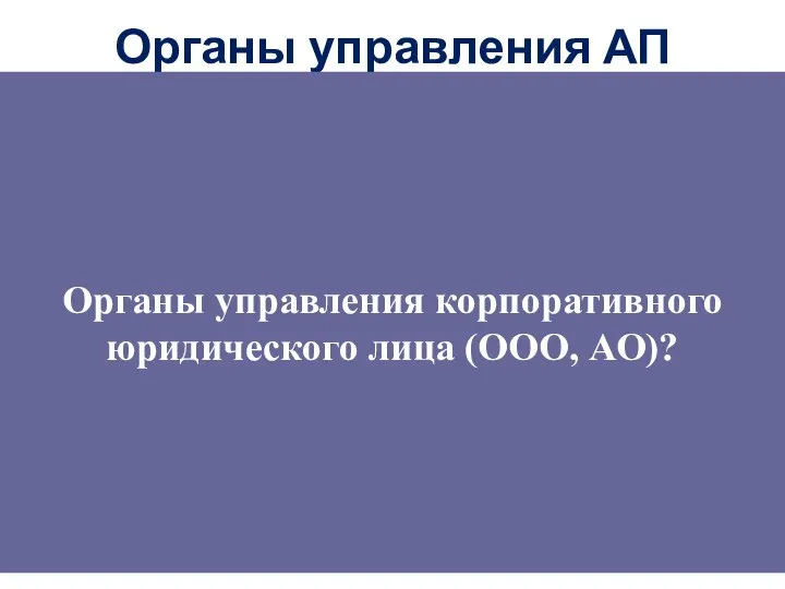 Органы управления АП Собрание (конференция) адвокатов Совет адвокатской палаты Квалификационная комиссия