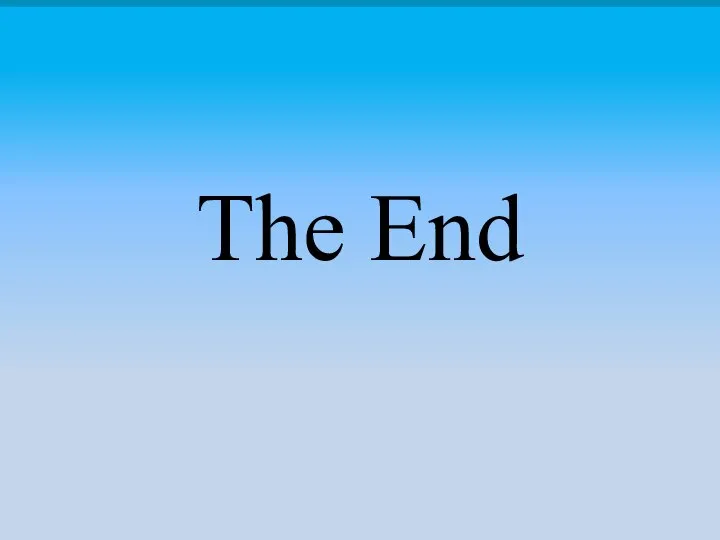 The End