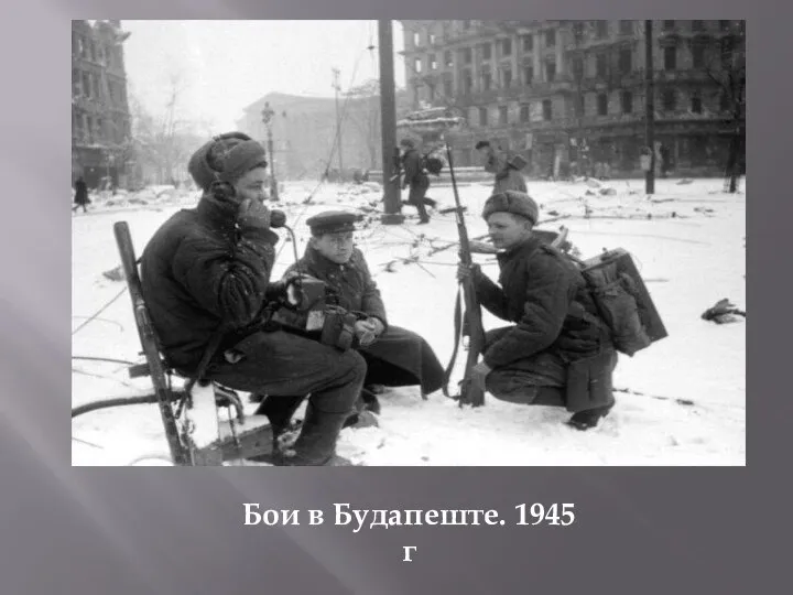 Бои в Будапеште. 1945 г