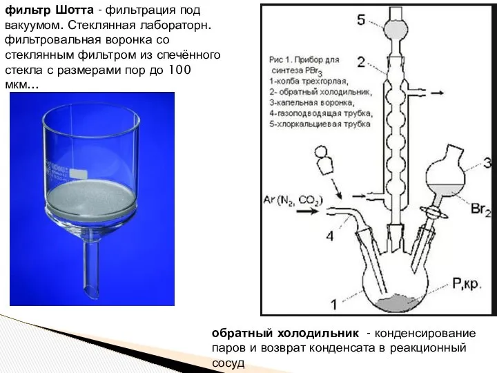 фильтр Шотта - фильтрация под вакуумом. Стеклянная лабораторн. фильтровальная воронка со