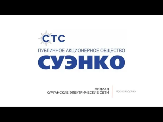 ФИЛИАЛ КУРГАНСКИЕ ЭЛЕКТРИЧЕСКИЕ СЕТИ производство