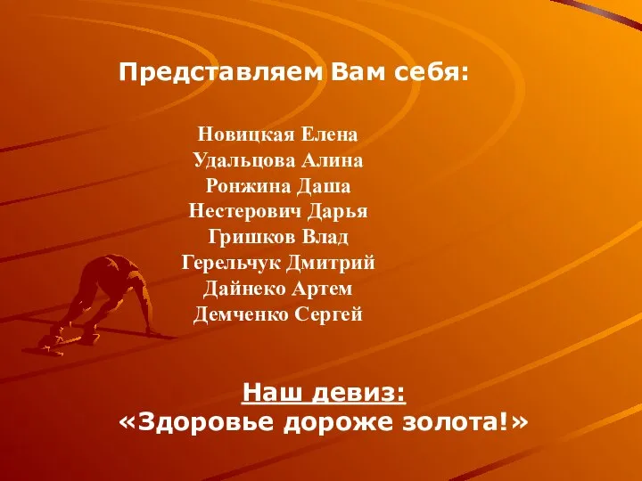 Представляем Вам себя: Новицкая Елена Удальцова Алина Ронжина Даша Нестерович Дарья