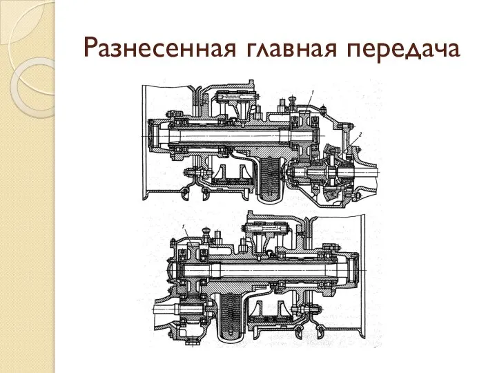 Разнесенная главная передача