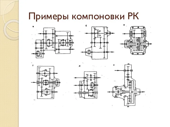 Примеры компоновки РК