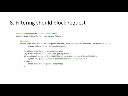 8. Filtering should block request