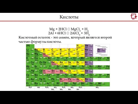 Mg + 2HCl ? MgCl2 + H2 2Al + 6HCl ?