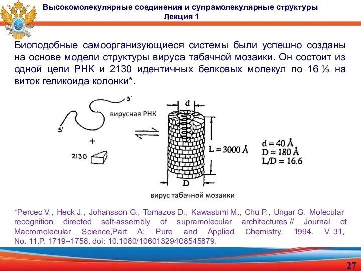 Биоподобные самоорганизующиеся системы были успешно созданы на основе модели структуры вируса