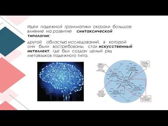 Идеи падежной грамматики оказали большое влияние на развитие синтаксической типологии; другой