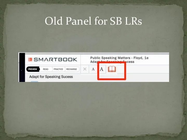 Old Panel for SB LRs