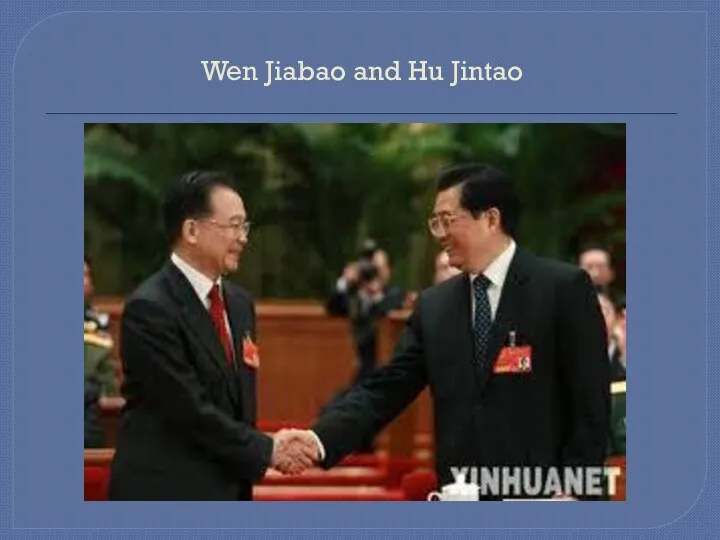 Wen Jiabao and Hu Jintao