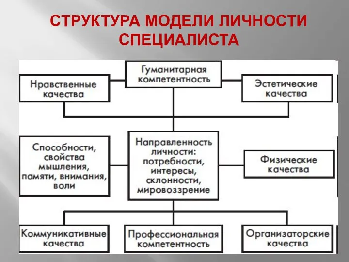 СТРУКТУРА МОДЕЛИ ЛИЧНОСТИ СПЕЦИАЛИСТА