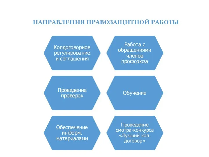 НАПРАВЛЕНИЯ ПРАВОЗАЩИТНОЙ РАБОТЫ