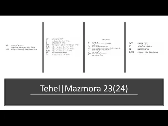 Tehel|Mazmora 23(24)