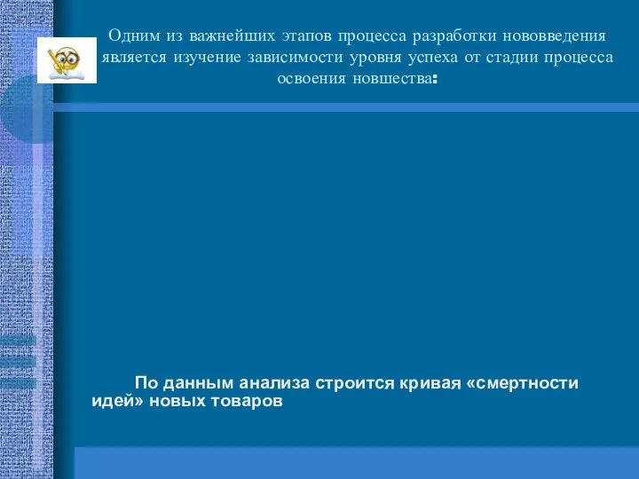 Одним из важнейших этапов процесса разработки нововведения является изучение зависимости уровня