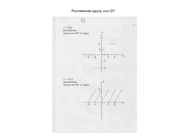 Растяжение вдоль оси OY