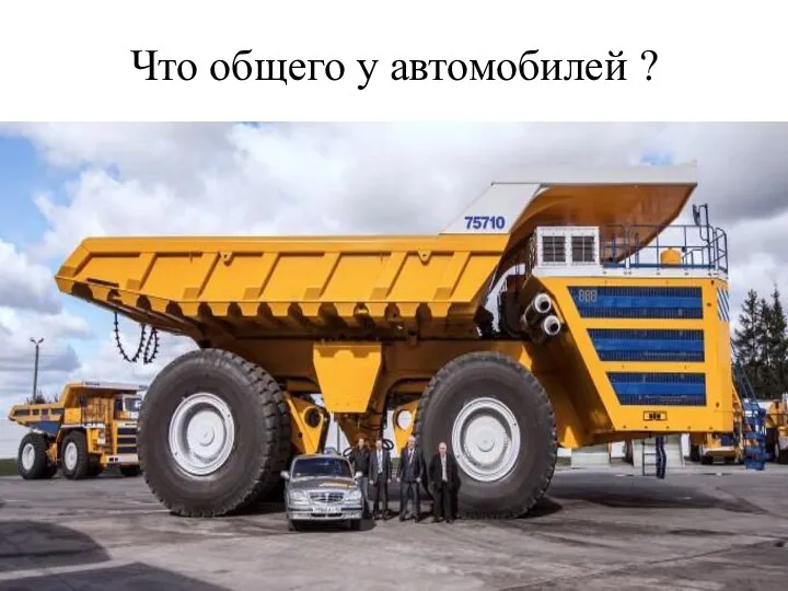 Что общего у автомобилей ?