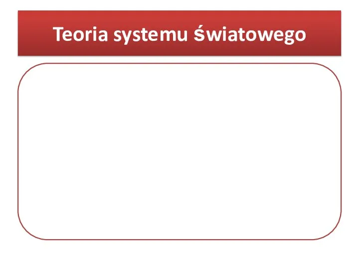 Teoria systemu światowego